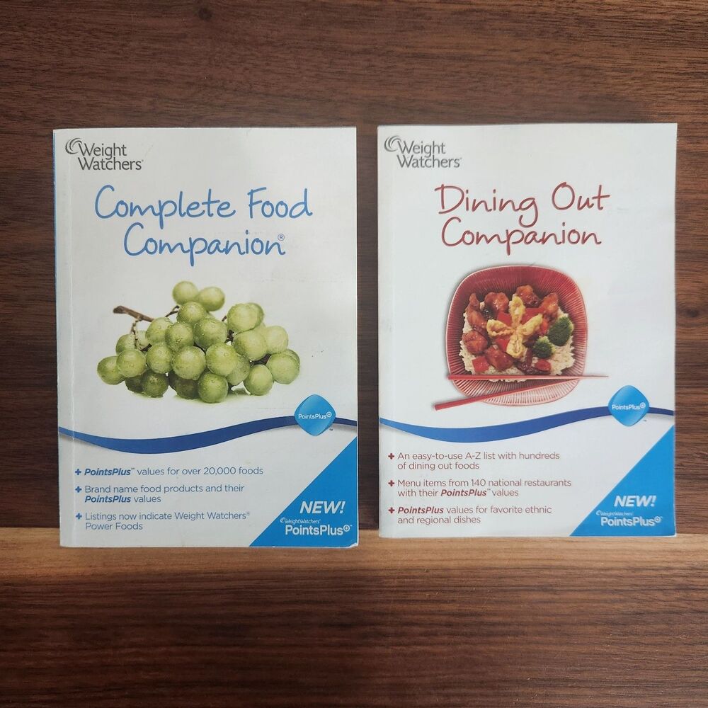 Weight Watchers Complete Food & Dining Out Companion Books Set of 2